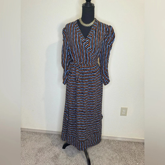 Hofmann Copenhagen Striped Dress, Laura/Blue Haze, NWT Size Large - Picture 10 of 14